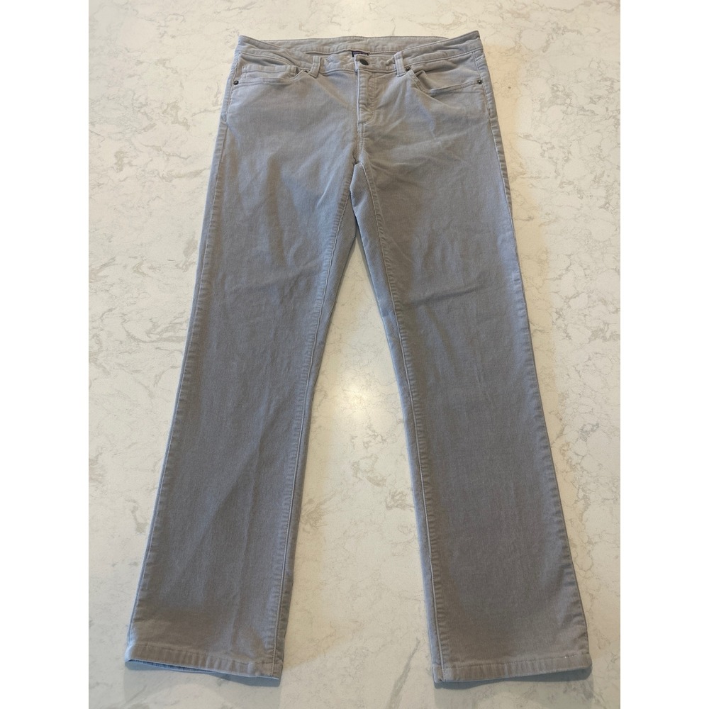 Patagonia Corduroy Pants Women's 31 Grey Gorpcore Organic Cotton Straight Leg